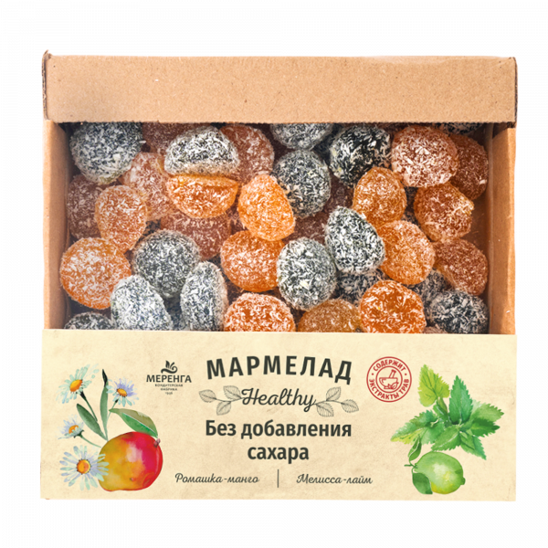 №1 Меренга Мармелад в кокосовой обсыпке Ромашка+Мелисса , 800г     в Альметьевске